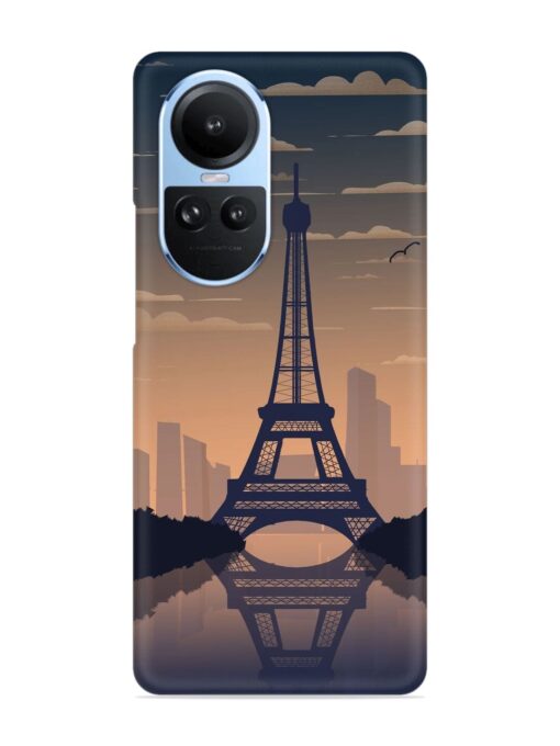 France Paris Eiffel Tower Gradient Snap Case for Oppo Reno 10 (5G) Zapvi