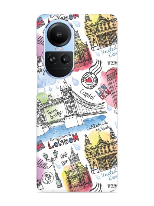 Vector London Landmark Snap Case for Oppo Reno 10 (5G) Zapvi