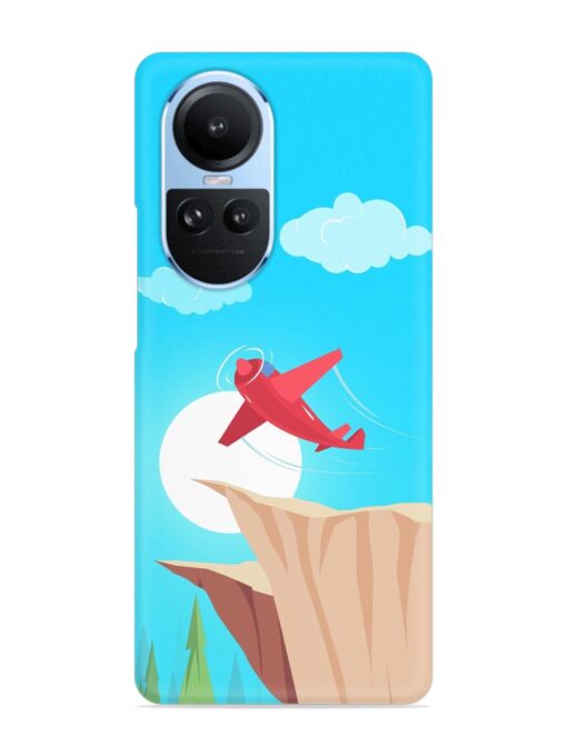 Small Planes In Flight Snap Case for Oppo Reno 10 (5G) Zapvi