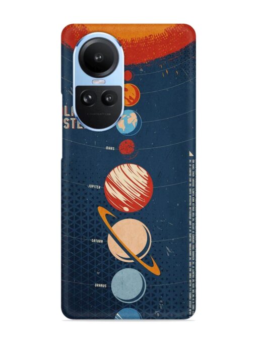 Solar System Vector Snap Case for Oppo Reno 10 (5G) Zapvi