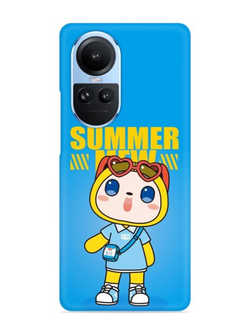 Summer Mew Cartoon Snap Case for Oppo Reno 10 (5G) Zapvi