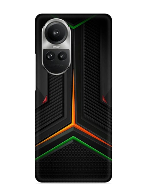 Orange Triangle Light Snap Case for Oppo Reno 10 Pro (5G) Zapvi