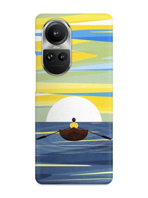 Rowing Person Ferry Paddle Snap Case for Oppo Reno 10 Pro (5G) Zapvi