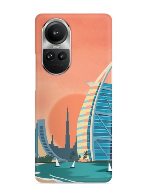 Dubai Architectural Scenery Snap Case for Oppo Reno 10 Pro (5G) Zapvi