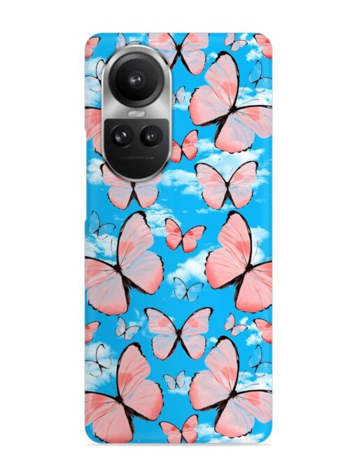 Seamless Pattern Tropical Snap Case for Oppo Reno 10 Pro (5G) Zapvi