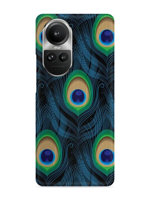 Seamless Pattern Peacock Snap Case for Oppo Reno 10 Pro (5G) Zapvi