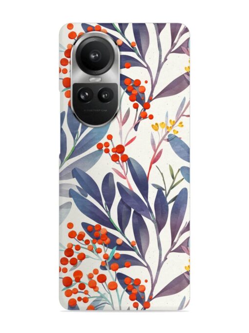 Seamless Floral Pattern Snap Case for Oppo Reno 10 Pro (5G) Zapvi