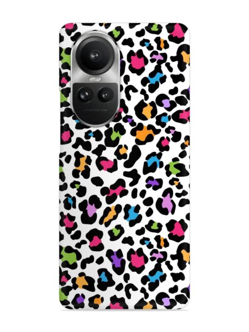 Seamless Leopard Pattern Snap Case for Oppo Reno 10 Pro (5G) Zapvi