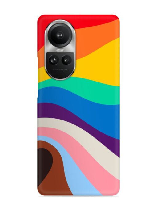 Minimal Pride Art Snap Case for Oppo Reno 10 Pro (5G) Zapvi