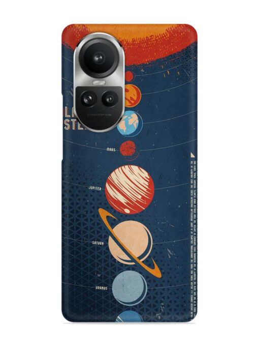 Solar System Vector Snap Case for Oppo Reno 10 Pro (5G) Zapvi