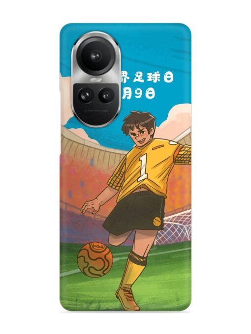 Soccer Kick Snap Case for Oppo Reno 10 Pro (5G) Zapvi