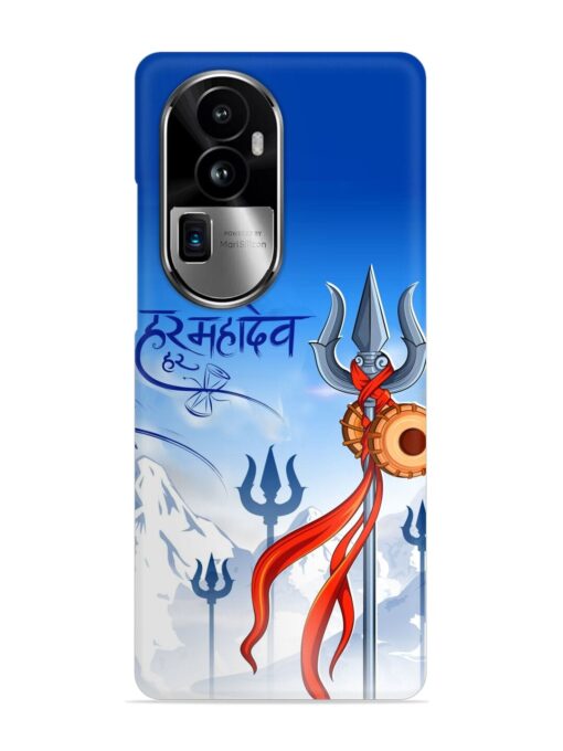 Har Har Mahadev Trishul Snap Case for Oppo Reno 10 Pro Plus (5G) Zapvi