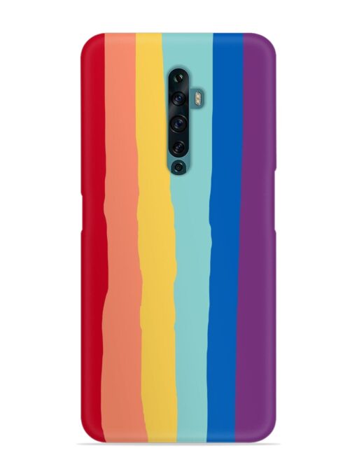 Rainbow Genuine Liquid Snap Case for Oppo Reno 2F Zapvi