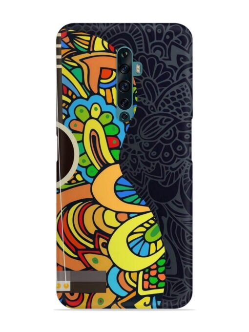 Guitar Vector Art Snap Case for Oppo Reno 2F Zapvi