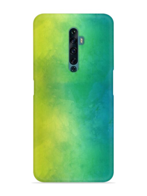 Yellow Green Gradient Snap Case for Oppo Reno 2F Zapvi