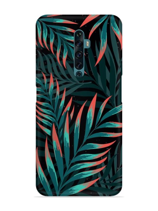 Green Leaf Art Snap Case for Oppo Reno 2F Zapvi