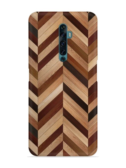 Seamless Wood Parquet Snap Case for Oppo Reno 2F Zapvi