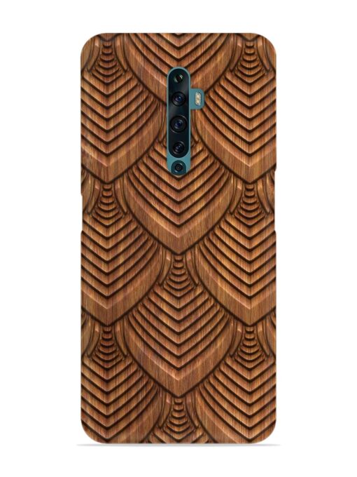 Carved Pattern On Snap Case for Oppo Reno 2F Zapvi