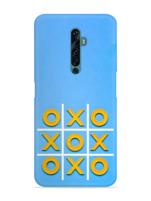 Yellow Plastic Crosses Snap Case for Oppo Reno 2F Zapvi