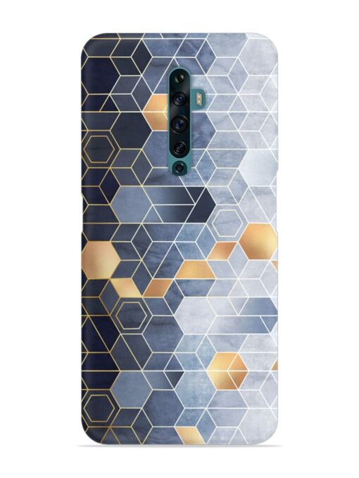 Geometric Abstraction Hexagons Snap Case for Oppo Reno 2F Zapvi