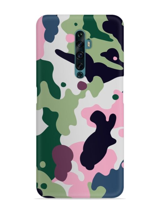 Seamless Funky Camouflage Snap Case for Oppo Reno 2F Zapvi