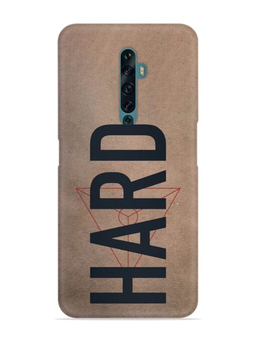 Hard Typo Snap Case for Oppo Reno 2F Zapvi