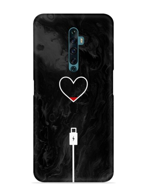 Heart Charging Vector Snap Case for Oppo Reno 2F Zapvi