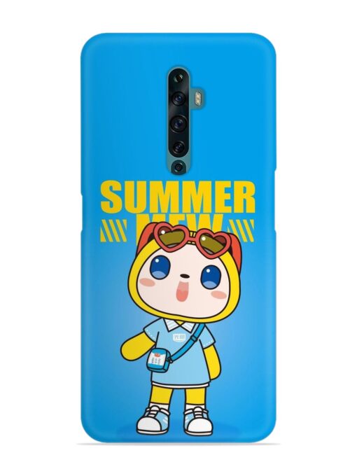 Summer Mew Cartoon Snap Case for Oppo Reno 2F Zapvi