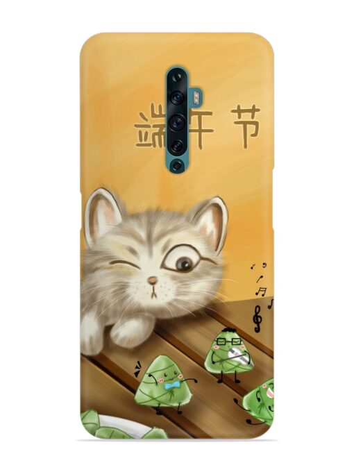 Cat Scorpion Dancing Snap Case for Oppo Reno 2F Zapvi