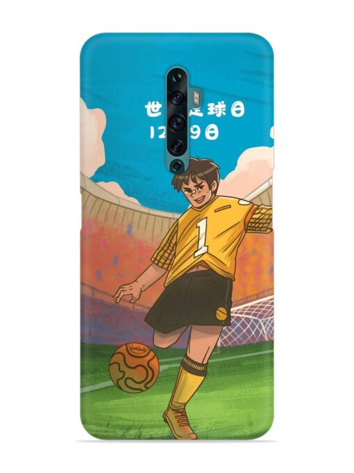 Soccer Kick Snap Case for Oppo Reno 2F Zapvi