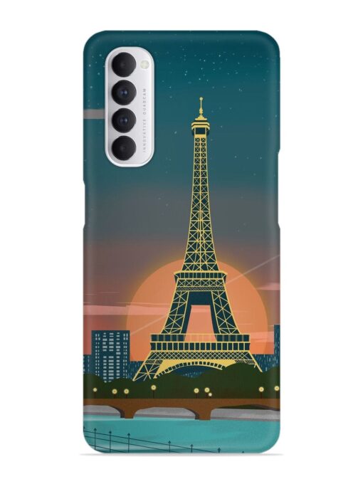 Scenery Architecture France Paris Snap Case for Oppo Reno 4 Pro Zapvi