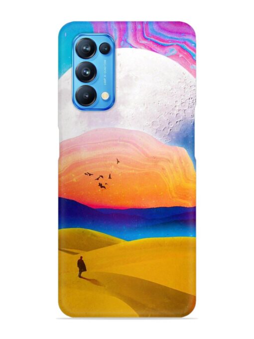 Sandy Desert Snap Case for Oppo Reno 5 Zapvi