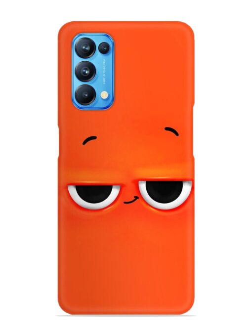 Smiley Face Snap Case for Oppo Reno 5 Zapvi