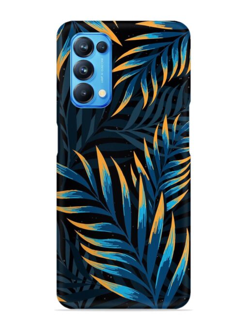 Abstract Leaf Art Snap Case for Oppo Reno 5 Zapvi