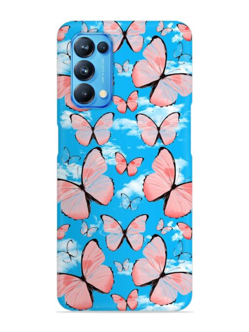 Seamless Pattern Tropical Snap Case for Oppo Reno 5 Zapvi