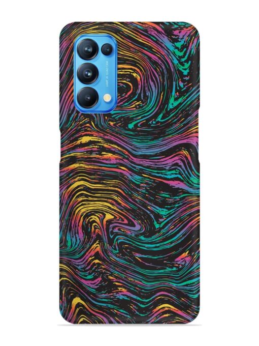 Abstract Liquid Colors Snap Case for Oppo Reno 5 Zapvi