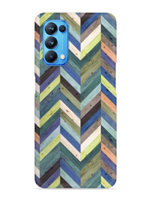 Chevron Random Color Snap Case for Oppo Reno 5 Zapvi