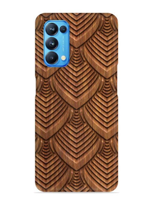 Carved Pattern On Snap Case for Oppo Reno 5 Zapvi