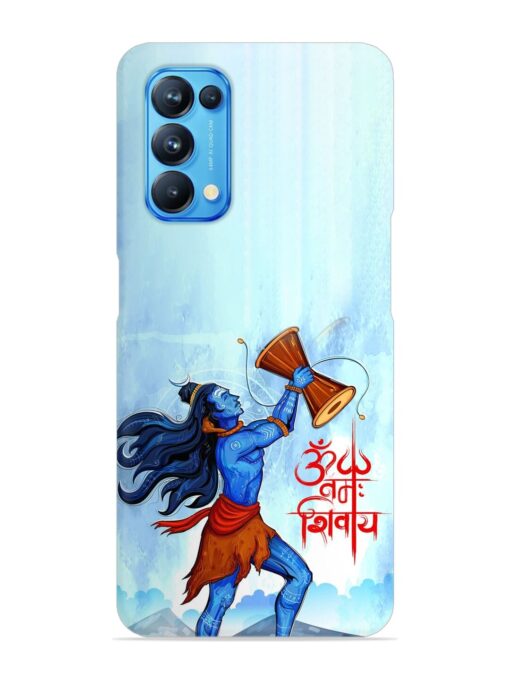 Illustration Lord Shiva Snap Case for Oppo Reno 5 Zapvi