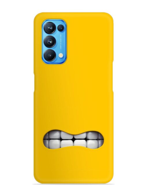 Mouth Character On Snap Case for Oppo Reno 5 Zapvi