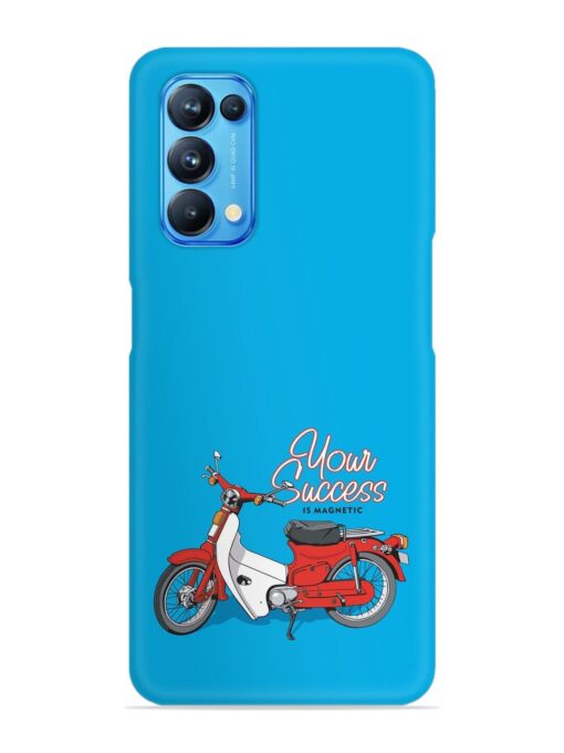 Motorcycles Image Vector Snap Case for Oppo Reno 5 Zapvi