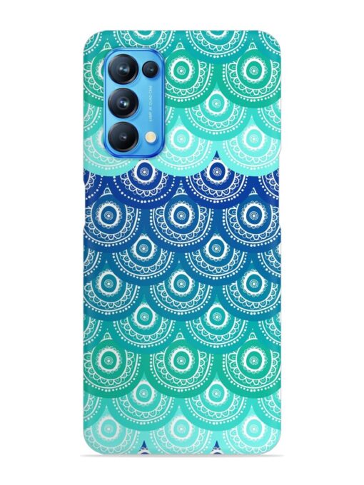 Ethnic Seamless Pattern Snap Case for Oppo Reno 5 Zapvi