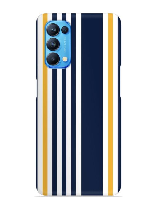 Seamless Stripe Pattern Snap Case for Oppo Reno 5 Zapvi