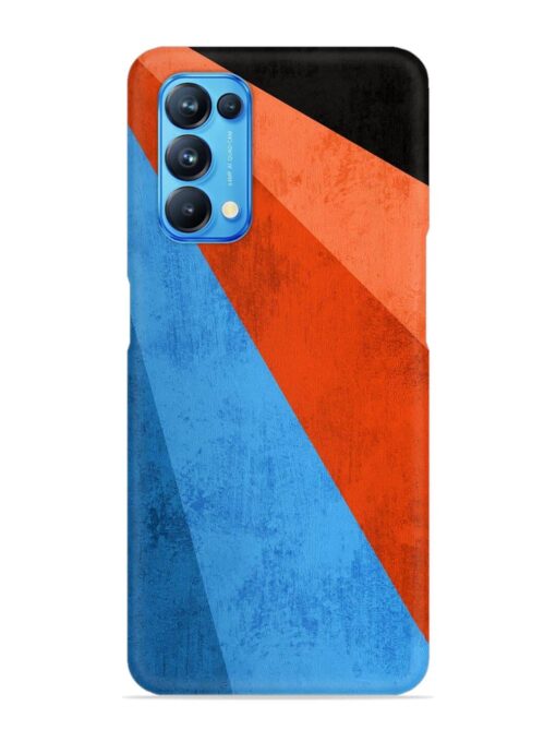 Modern Matte Abstract Snap Case for Oppo Reno 5 Zapvi