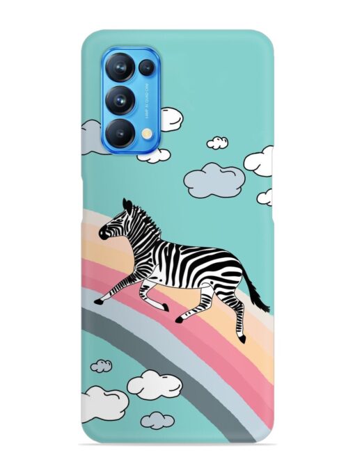 Running Zebra Snap Case for Oppo Reno 5 Zapvi