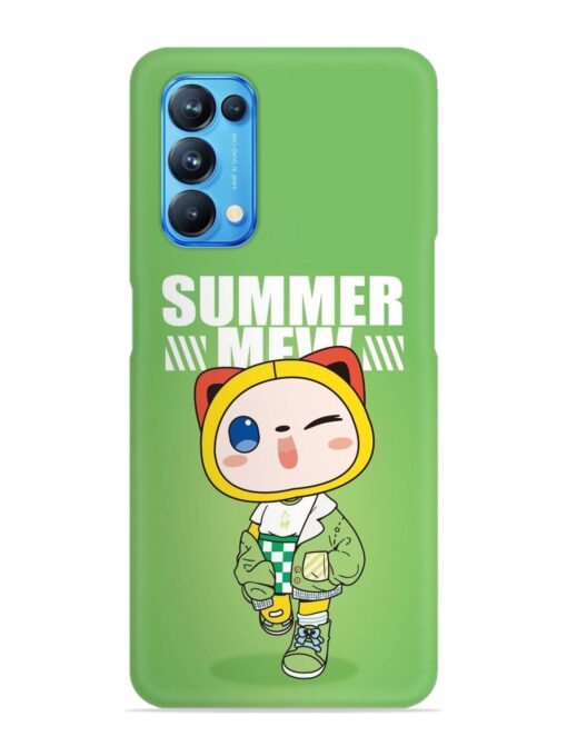 Summer Mew Snap Case for Oppo Reno 5 Zapvi