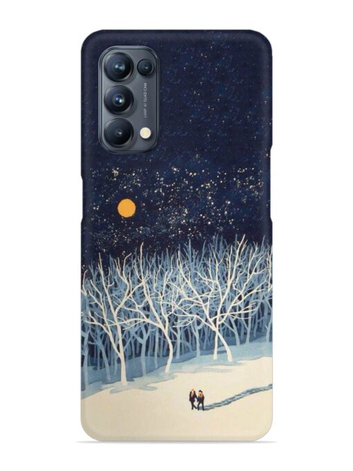 Full Moon Snowshoe Tour Snap Case for Oppo Reno 5 Pro (5G) Zapvi