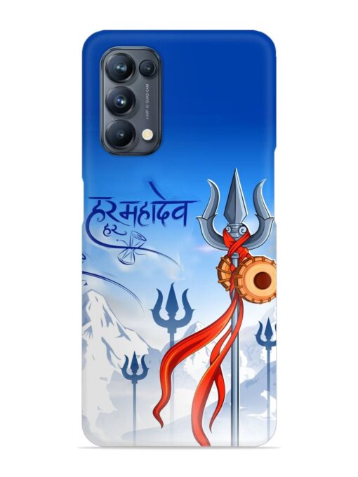 Har Har Mahadev Trishul Snap Case for Oppo Reno 5 Pro (5G) Zapvi