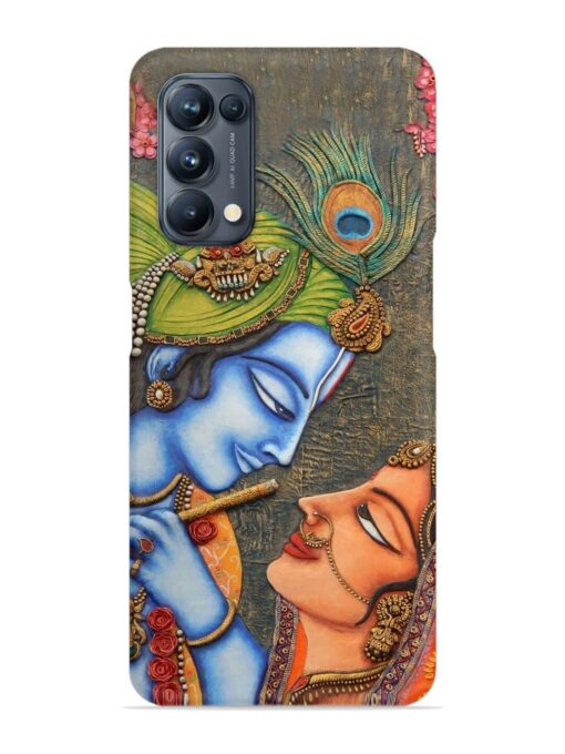 Lord Radha Krishna Flute Art Snap Case for Oppo Reno 5 Pro (5G) Zapvi