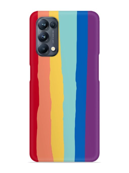 Rainbow Genuine Liquid Snap Case for Oppo Reno 5 Pro (5G) Zapvi